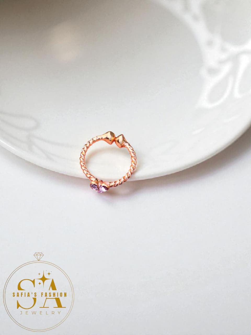 Small Size Hoop Nose Ring (Nathli) with 7 Diamond Stones – Pack of 3