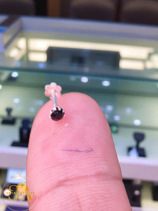 black zircon stone nose pin

silver zircon nose stud