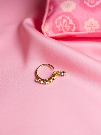 pure indian golden hoop nose ring

traditional indian nose ring